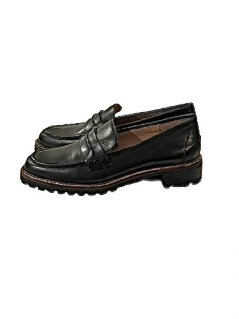 NWOT- Madewell- The Corinne Lugsole Leather Loafer. Size: 5.5